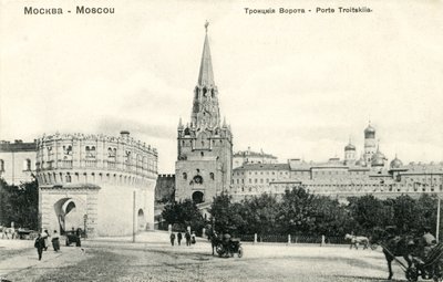 Troitskaia Bashnia (Porte de la Trinité), Moscou - Unbekannter Künstler