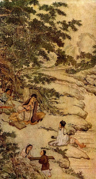 Deux des quatre arts : écriture et musique - Unbekannter Künstler