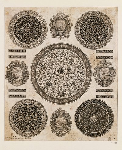 Étude pour dessin ornemental sur boîtier de montre - Benjamin Baud