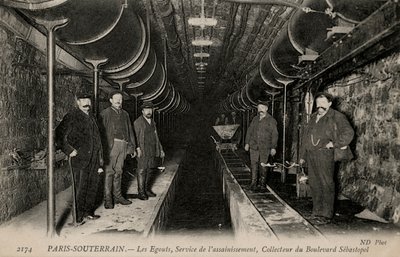 Paris souterrain - les égouts - Unbekannter Künstler
