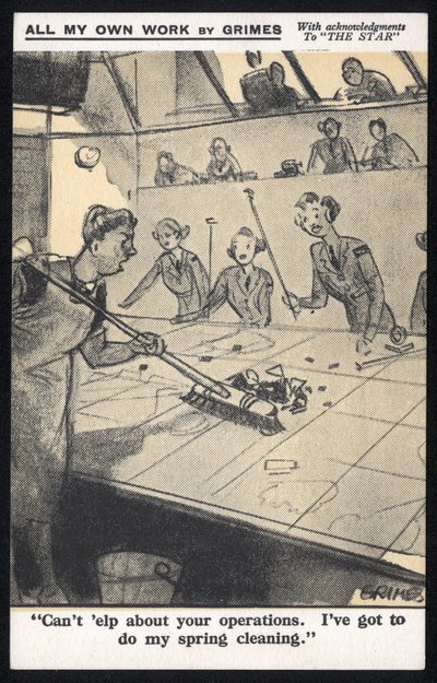 Royaume-Uni : Une carte postale humoristique produite pendant la Seconde Guerre mondiale par Raphael Tuck & Sons Ltd - Unbekannt