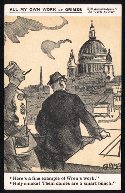 Royaume-Uni : Une carte postale humoristique produite pendant la Seconde Guerre mondiale par Raphael Tuck & Sons Ltd - Unbekannt