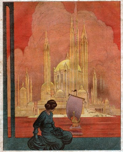 Ville utopique. (Illustration 1922) - Unbekannter Künstler