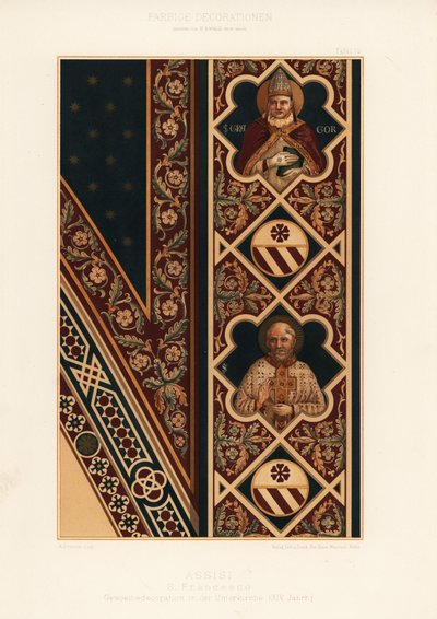 Voûte dans la Basilique de San Francesco, Assise - Unbekannter Künstler
