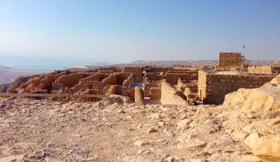 Vue de Masada vers la mer Morte (photo) - Unbekannt