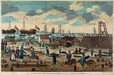 Vue près de Woolwich, Kent, Angleterre, représentant l