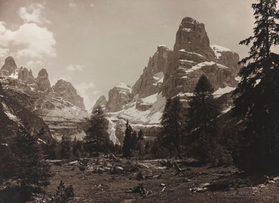 Vue de la toundra alpine Brenta Alta, dans le groupe de Brenta - Unbekannter Künstler