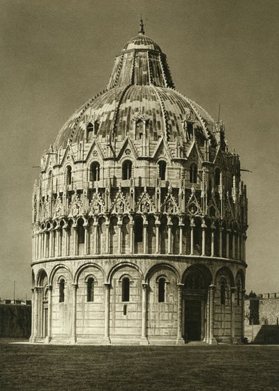 Vue du baptistère de Pise - Unbekannt