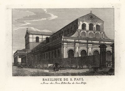 Vue de la Basilique Saint-Paul-hors-les-Murs, Rome - Unbekannt