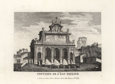 Vue de la Fontana dell