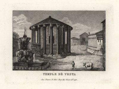 Vue du Temple de Vesta, Rome - Unbekannt