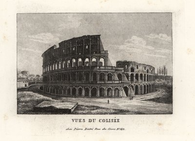 Vue des ruines du Colisée, Amphithéâtre Flavien, Rome - Unbekannt