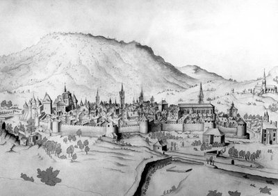 Vue de la ville de Chambéry en Savoie - Unbekannter Künstler