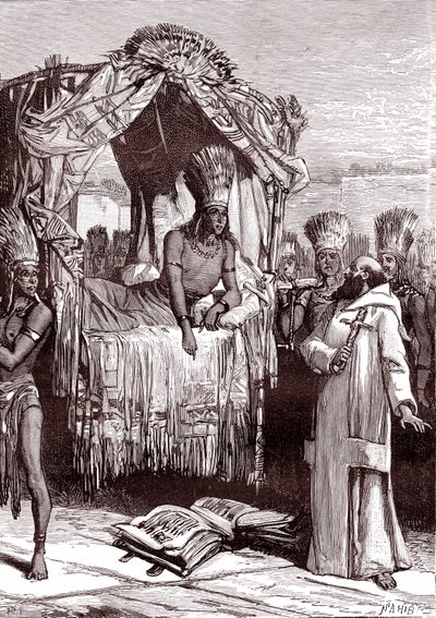 Vincent de Valverde et ATAHUALPA - Unbekannter Künstler
