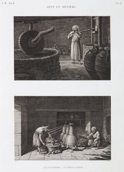 Vinaigrier et distillateur, Égypte, vers 1798 - Unbekannt
