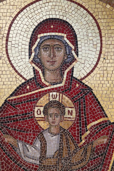 Vierge et enfant mosaïque, 20150511, Chypre - Unbekannt