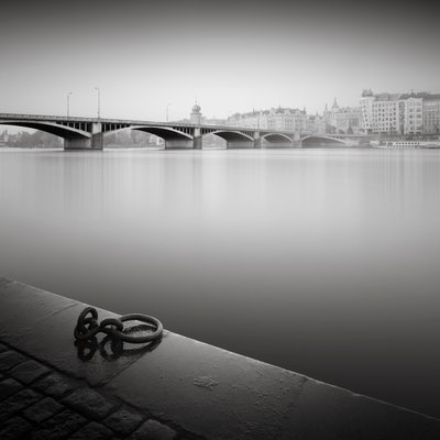 Étude de la rivière Vltava, Prague, République Tchèque - Leopold Blonder