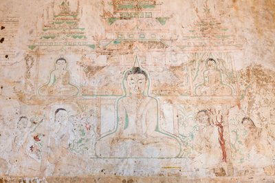 Peinture murale, Sulamani Pahto, Bagan (photo) - Unbekannter Künstler