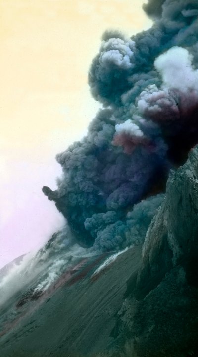 Côté ouest du mont Stromboli - Unbekannter Künstler