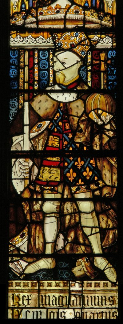 Vitrail représentant le roi Henri IV - Unbekannter Künstler