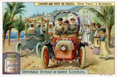 Hiver au soleil : Parade de fleurs à Bordighera, Italie - Unbekannter Künstler
