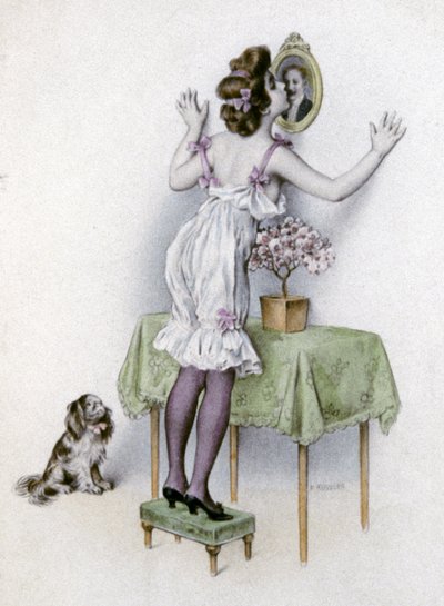 Femme en lingerie, c.1900 - Unbekannter Künstler