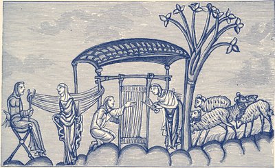 Femme tissant, 1130 - 1174 après J.-C. - Unbekannter Künstler