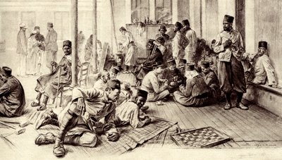 Première Guerre mondiale : Soldats africains français en convalescence - Unbekannter Künstler