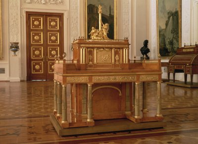 Bureau avec petit cabinet, par David Roentgen (1743-1807), Neuwied - Unbekannt