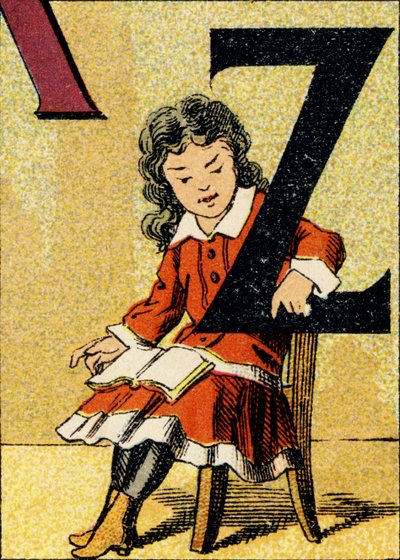 Z - Gravure extraite de ABCD des petites filles. Pellerin & Cie, imprimeur-éditeur, Épinal, vers 1890. Série A. - Unbekannt