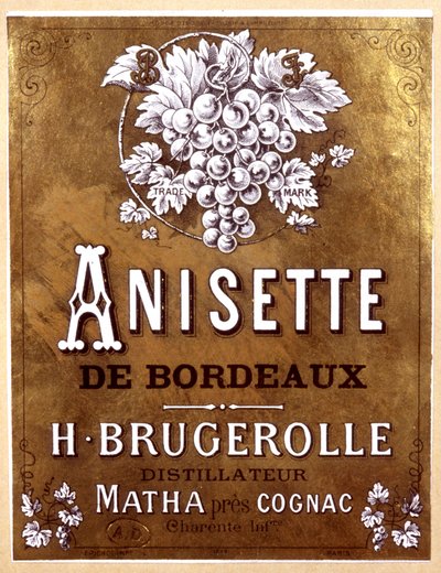 étiquette de bouteille d