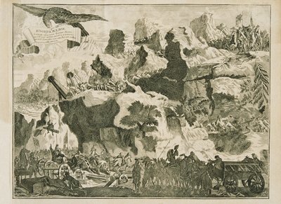 Passage des Alpes avec artillerie lourde - Unbekannter Stecher