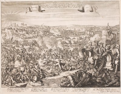 Feuille volante sur la bataille de Luzzara en 1702 - Unbekannter Stecher