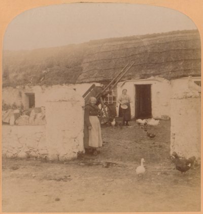Une maison typique, village de Ballintoy, comté d