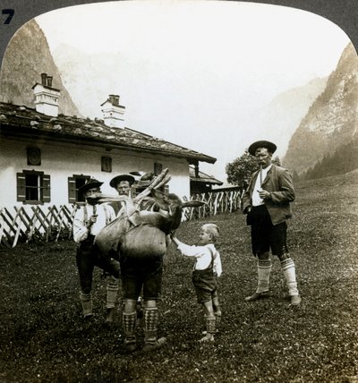 Montagnards bavarois, Allemagne - Underwood and Underwood