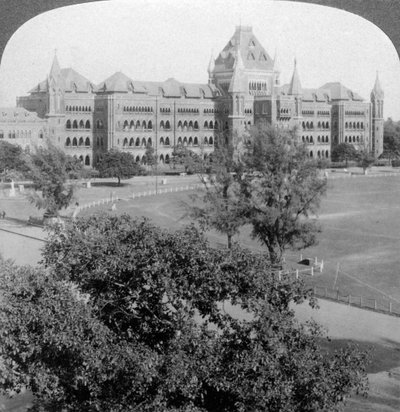 Haute Cour et extrémité nord de Rotten Row, Bombay, Inde, 1903 - Underwood and Underwood
