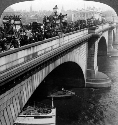 Pont de Londres, Londres, fin du 19e siècle - Underwood and Underwood