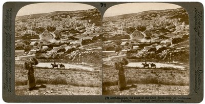 Nazareth, vue du nord-est, Palestine, 1900 - Underwood and Underwood