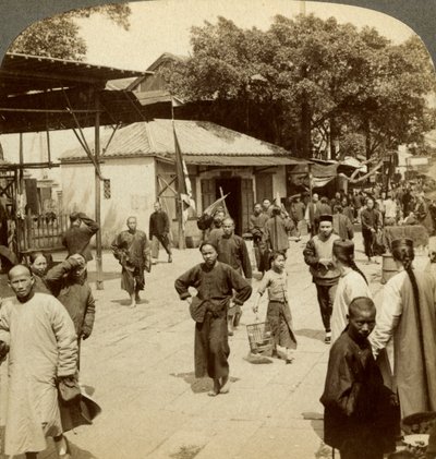 Scène de rue, Canton, Chine - Underwood and Underwood
