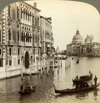 Le Grand Canal, Venise, Italie - Underwood and Underwood