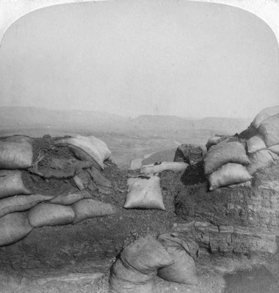 Vue depuis Spion Kop, Afrique du Sud, 2e guerre des Boers, 1901 - Underwood and Underwood