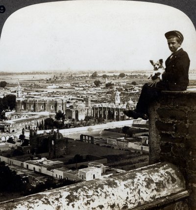 Vue de Cholula, Mexique - Underwood and Underwood