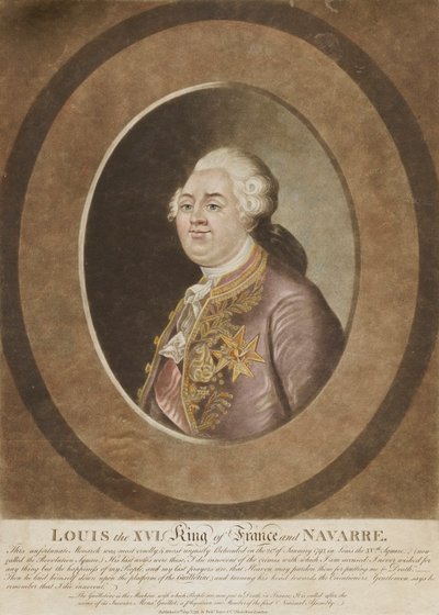 Louis XVI, roi de France et de Navarre - Unidentified