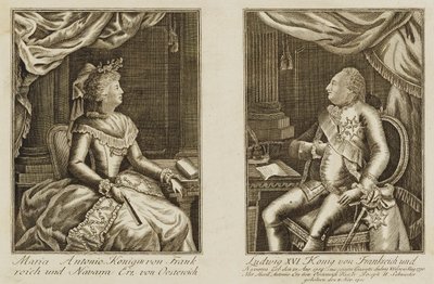 Marie-Antoinette et Louis XVI - Unidentified