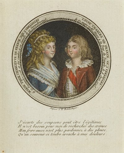 Maria Theresa Charlotte de France, Louis Charles de France - Unidentified