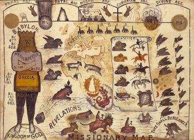 Carte des missionnaires - Unidentified