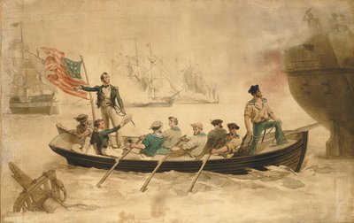 Perry transfère son drapeau sur le Niagara - Unidentified