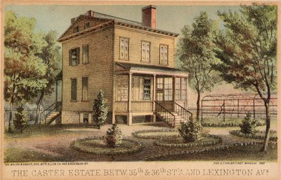 Le domaine Carter entre les 35e et 36e rues et Lexington Avenue - Unidentified