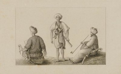 Trois hommes en turbans - Unidentified