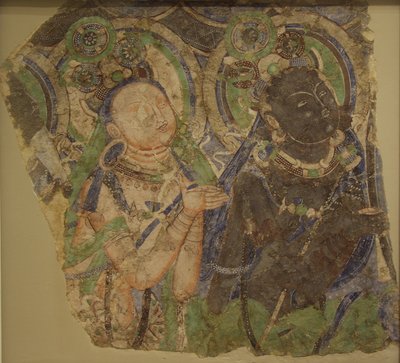 Deux bodhisattvas en adoration - Unidentified